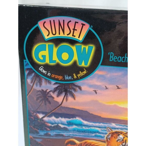 Sunset Glow "Beach Tigers" 750 Piece Jigsaw Puzzle Rare Vintage 2005 Ceaco New! - Picture 4 of 14
